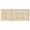 Cuscini per Sedie 2 pz Beige 120x50x3 cm in Tessuto