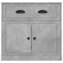 Credenza Grigio Cemento 70x35,5x67,5 cm in Legno Multistrato