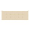 Cuscino per Panca Beige 150x50x3 cm in Tessuto Oxford