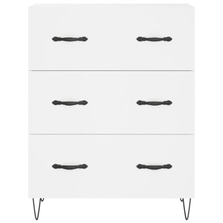 Credenza Bianca 69,5x34x90 cm in Legno Multistrato