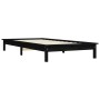 Giroletto Nero 90x200 cm in Legno Massello di Pino