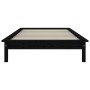 Giroletto Nero 90x200 cm in Legno Massello di Pino