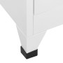Armadietto con Serratura Bianco 90x45x180 cm in Acciaio