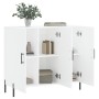 Credenza Bianca 90x34x80 cm in Legno Multistrato