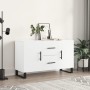 Credenza Bianca 100x36x60 cm in Legno Multistrato