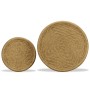 Set Tavolini da Salotto 2 pz in Iuta Naturale