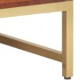 Tavolino da Caffè Marrone Miele 67x67x45 cm in Massello Acacia