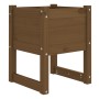 Fioriere 2 pz Miele 40x40x52,5 cm in Legno Massello di Pino