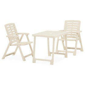 Set da Bistrot 3 pz in Plastica Bianco