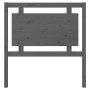 Testiera per Letto Grigia 95,5x4x100 cm Legno Massello di Pino