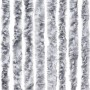 Zanzariera Bianco e Grigio 100x220 cm Ciniglia