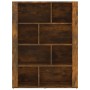 Credenza Rovere Fumo 80x30x106 cm in Legno Multistrato