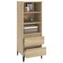 Credenza Rovere Sonoma 40x36x110 cm in Legno Multistrato