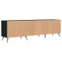 Mobile Porta TV Nero 150x30x44,5 cm in Legno Multistrato