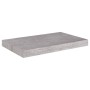 Scaffale a Parete Grigio Cemento 50x23x3,8 cm in MDF