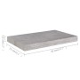 Scaffale a Parete Grigio Cemento 50x23x3,8 cm in MDF