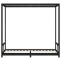 Giroletto per Bambini Nero 80x200 cm in Legno Massello di Pino