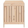 Contenitore da Giardino 121x55x64 cm in Legno Massello di Pino