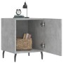 Comodini 2 pz Grigio Cemento 40x40x50 cm in Legno Multistrato