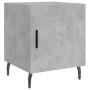 Comodini 2 pz Grigio Cemento 40x40x50 cm in Legno Multistrato