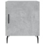 Comodini 2 pz Grigio Cemento 40x40x50 cm in Legno Multistrato