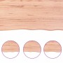 Piano Tavolo Marrone Chiaro 60x50x(2-6) cm Rovere Non Trattato