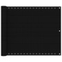 Paravento da Balcone Nero 75x400 cm in HDPE