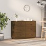 Credenza Miele 100x40x75 cm in Legno Massello di Pino