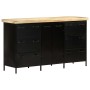 Credenza 140x38x76 cm in Legno di Mango Grezzo