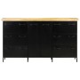 Credenza 140x38x76 cm in Legno di Mango Grezzo