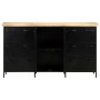 Credenza 140x38x76 cm in Legno di Mango Grezzo