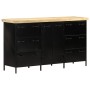 Credenza 140x38x76 cm in Legno di Mango Grezzo