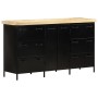 Credenza 140x38x76 cm in Legno di Mango Grezzo