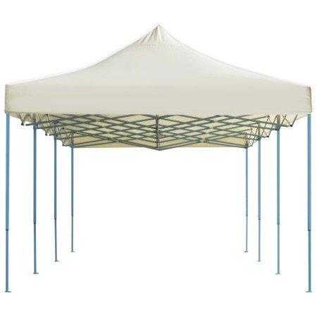 Gazebo Pieghevole Pop-Up 3x9 m Crema