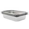 Contenitori Gastronorm 4 pz GN 1/1 100 mm in Acciaio Inox