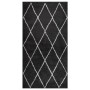 Tappeto Shaggy a Pelo Alto Crema e Antracite 80x150 cm