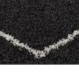 Tappeto Shaggy a Pelo Alto Crema e Antracite 80x150 cm