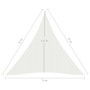 Vela Parasole 160 g/m² Bianca 5x6x6 m in HDPE