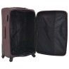 3 pz Set di Valigie Trolley Morbide Color Caffè