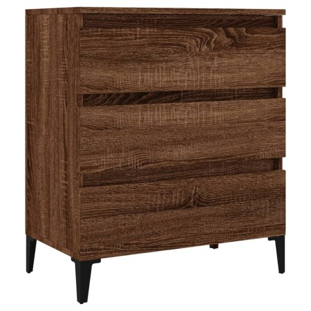 Credenza Rovere Marrone 60x35x70 cm in Legno Multistrato