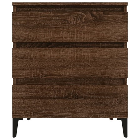 Credenza Rovere Marrone 60x35x70 cm in Legno Multistrato