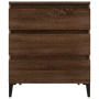 Credenza Rovere Marrone 60x35x70 cm in Legno Multistrato