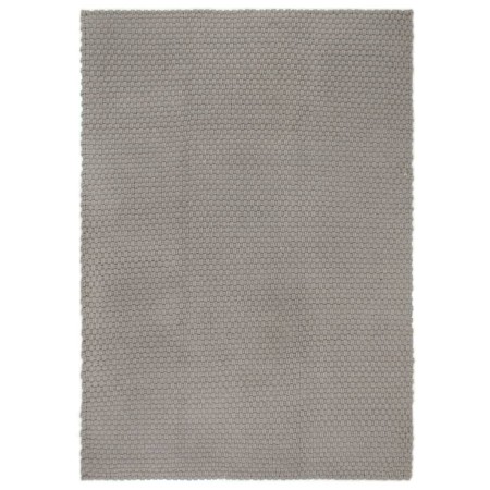 Tappeto Rettangolare Grigio 80x160 cm in Cotone