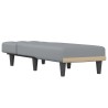 Chaise Longue in Tessuto Grigio Chiaro