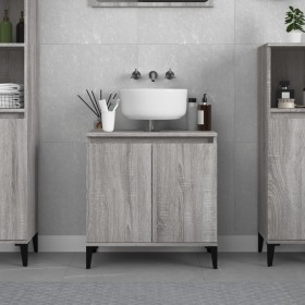 Mobile Lavabo Grigio Sonoma 58x33x60 cm in Legno Multistrato