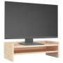 Supporto per Monitor 50x24x16 cm in Legno Massello di Pino