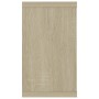 Mensole Parete Cubo 2pz Rovere Sonoma 80x15x26,5cm Multistrato