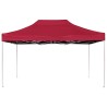 Gazebo Professionale Pieghevole Alluminio 4,5x3 m Rosso Vino