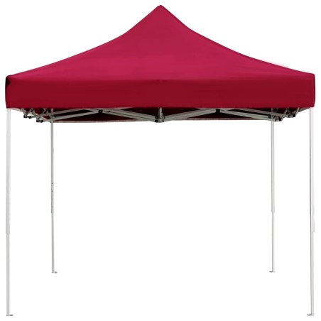 Gazebo Professionale Pieghevole Alluminio 4,5x3 m Rosso Vino