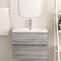 Mobile Lavabo Grigio Sonoma 60x38,5x45 cm in Legno Multistrato
